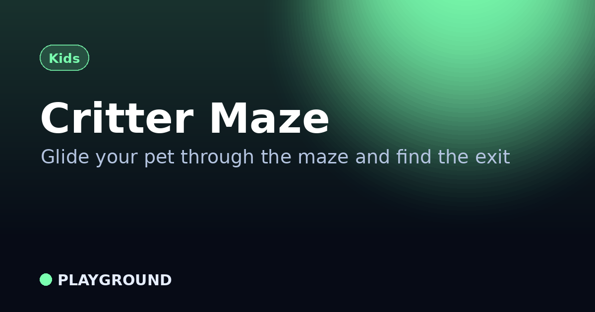 Critter Maze screenshot